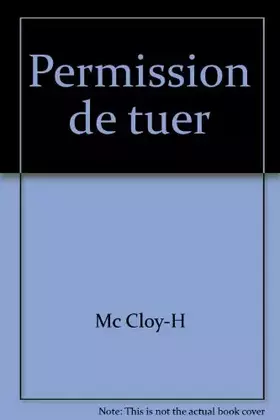 Couverture du produit · PERMISSION DE TUER