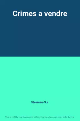 Couverture du produit · Crimes a vendre