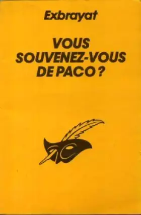 Couverture du produit · Vous souvenez-vous de paco ?