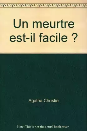 Couverture du produit · Un meurtre est-il facile ?