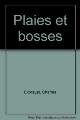 Couverture du produit · Plaies et bosses