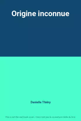 Couverture du produit · Origine inconnue