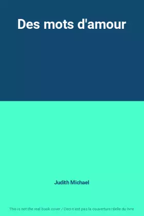 Couverture du produit · Des mots d'amour