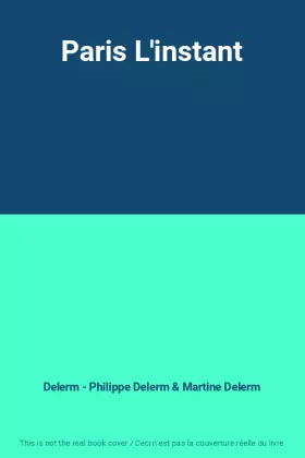 Couverture du produit · Paris L'instant