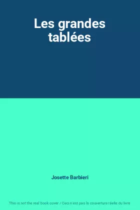 Couverture du produit · Les grandes tablées