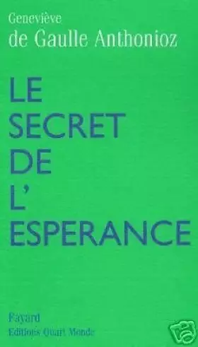 Couverture du produit · Le secret de l'espérance