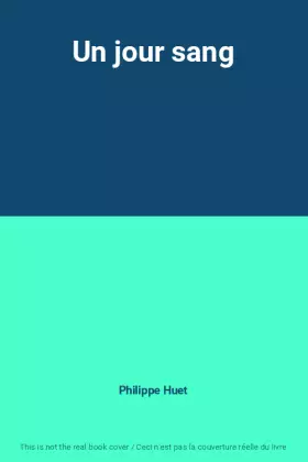 Couverture du produit · Un jour sang