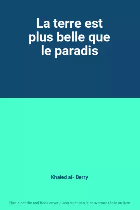 Couverture du produit · La terre est plus belle que le paradis