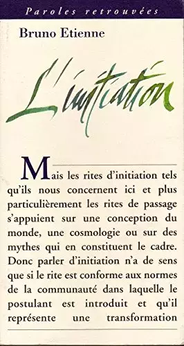 Couverture du produit · L'initiation (Paroles retrouvées)