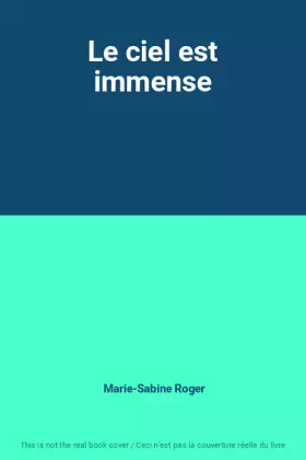 Couverture du produit · Le ciel est immense