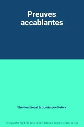 Couverture du produit · Preuves accablantes