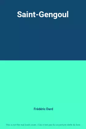 Couverture du produit · Saint-Gengoul