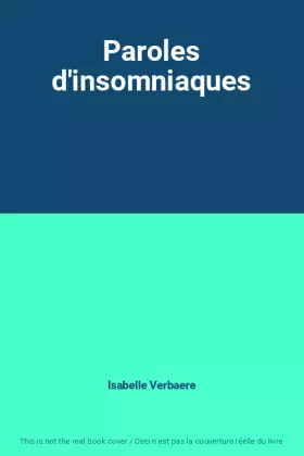 Couverture du produit · Paroles d'insomniaques