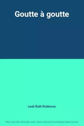 Couverture du produit · Goutte à goutte