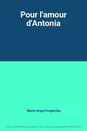 Couverture du produit · Pour l'amour d'Antonia