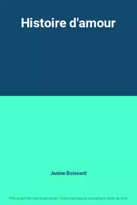 Couverture du produit · Histoire d'amour
