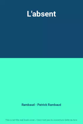 Couverture du produit · L'absent