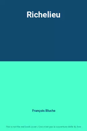 Couverture du produit · Richelieu
