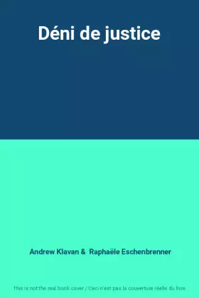 Couverture du produit · Déni de justice
