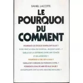 Couverture du produit · Le pourquoi du comment