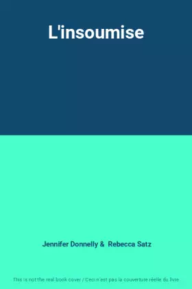 Couverture du produit · L'insoumise