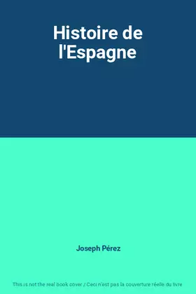 Couverture du produit · Histoire de l'Espagne