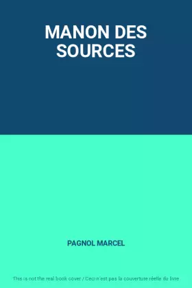 Couverture du produit · MANON DES SOURCES