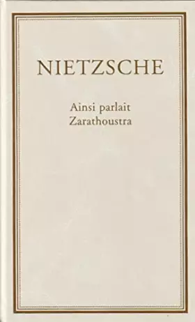Couverture du produit · Ainsi parlait Zarathoustra