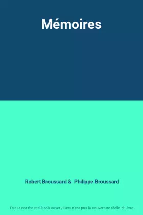 Couverture du produit · Mémoires