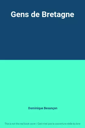 Couverture du produit · Gens de Bretagne