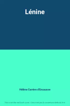 Couverture du produit · Lénine
