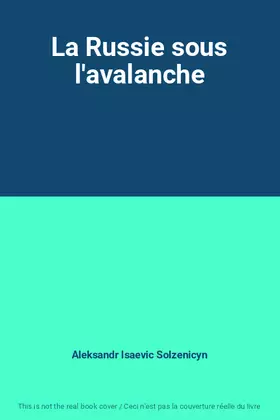 Couverture du produit · La Russie sous l'avalanche