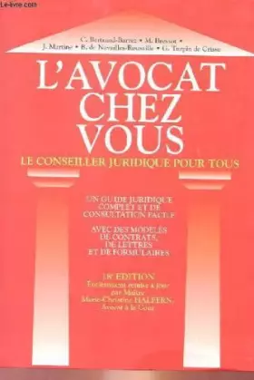 Couverture du produit · L'avocat chez vous