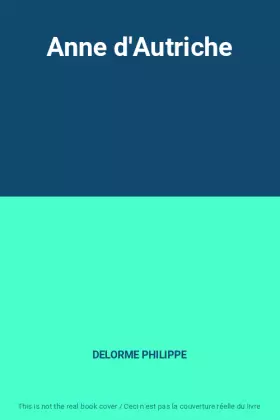 Couverture du produit · Anne d'Autriche
