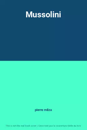 Couverture du produit · Mussolini