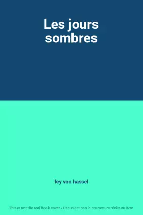Couverture du produit · Les jours sombres