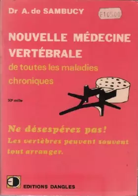 Couverture du produit · Nouvelle medecine vertebrale