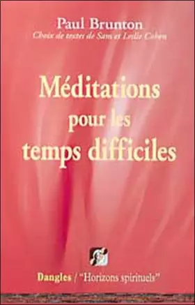 Couverture du produit · Méditations pour les temps difficiles