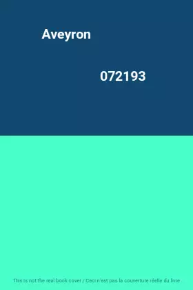 Couverture du produit · Aveyron                                                                                       072193