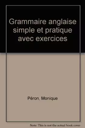Couverture du produit · Grammaire anglaise : Simple et pratique avec exercices