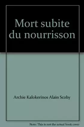 Couverture du produit · Mort subite du nourrisson