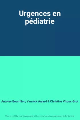 Couverture du produit · Urgences en pédiatrie