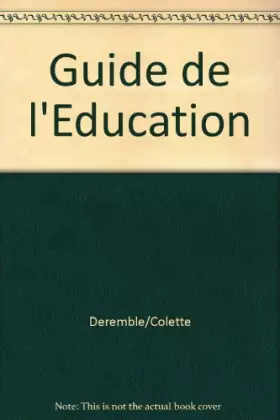 Couverture du produit · Guide de l'éducation