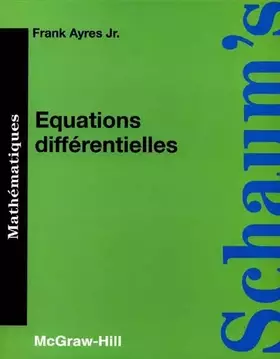 Couverture du produit · EQUATIONS DIFFERENTIELLES. Cours et problèmes