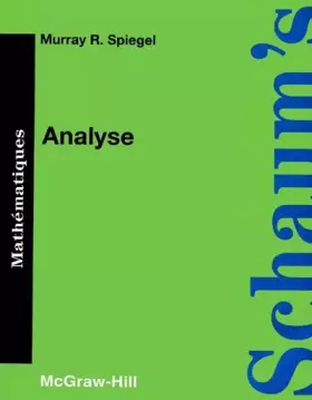 Couverture du produit · Analyse, cours et problèmes