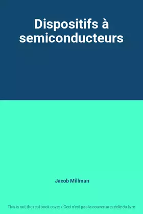 Couverture du produit · Dispositifs à semiconducteurs