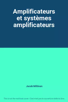 Couverture du produit · Amplificateurs et systèmes amplificateurs
