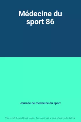 Couverture du produit · Médecine du sport 86