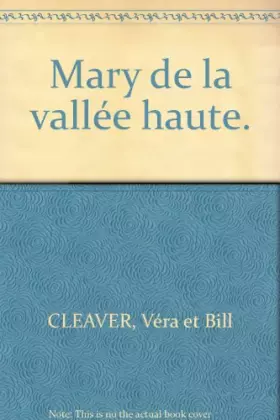 Couverture du produit · Mary de la vallée haute
