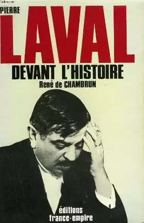 Couverture du produit · Pierre Laval devant l'histoire